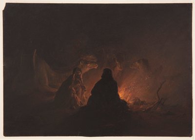 Bédouins en Camp la Nuit - Frederic Edwin Church