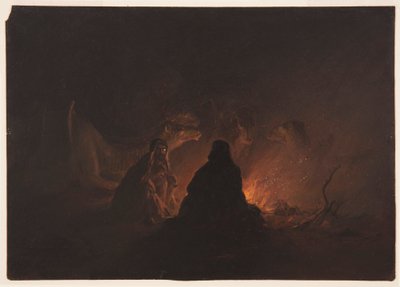 Bédouins en camp la nuit - Frederic Edwin Church