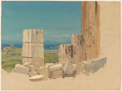 Colonnes brisées, vue depuis le Parthénon - Frederic Edwin Church