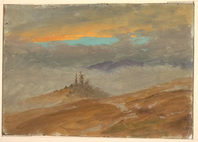 Étude de nuages, au-dessus d