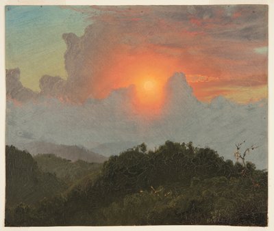 Nuages et coucher de soleil, Jamaïque - Frederic Edwin Church