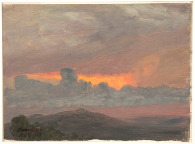 Coucher de soleil nuageux, Jamaïque - Frederic Edwin Church