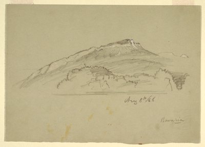 Dessin, un arbre, Bavière, 8 août 1868 - Frederic Edwin Church