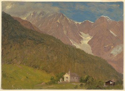 Dessin, Paysage alpin en Suisse, août 1868 - Frederic Edwin Church
