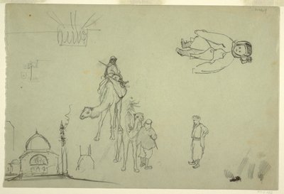 Dessin, architecture et figure, 1868 - Frederic Edwin Church