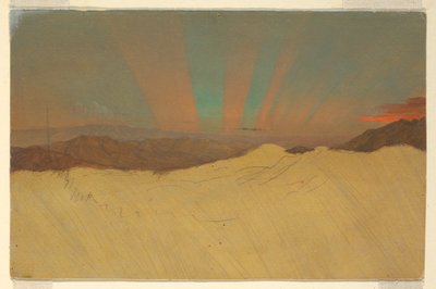 Dessin, Aurore boréale, 1860-70 - Frederic Edwin Church
