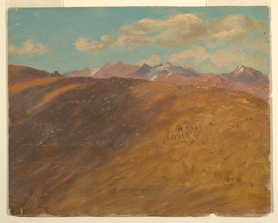 Dessin, Alpes bavaroises ou suisses, 1868 - Frederic Edwin Church