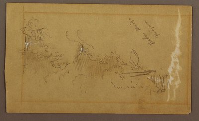Dessin, sous le pont, rivière Niagara, New York, peut-être 1858 - Frederic Edwin Church