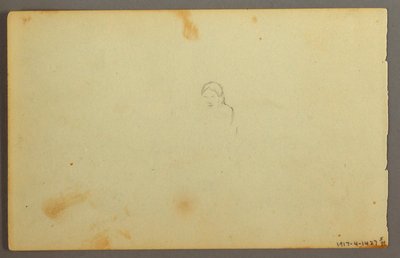 Dessin, large vallée avec des fermes, 1844 - Frederic Edwin Church