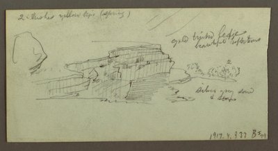 Dessin, Canyon, peut-être 1868 - Frederic Edwin Church