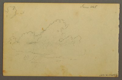 Dessin, maison de la montagne de Catskill, 1844 - Frederic Edwin Church