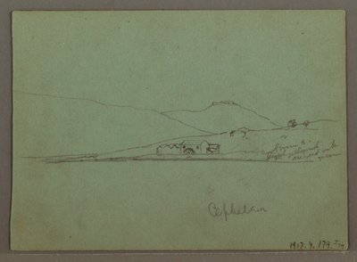 Dessin, Céphalonie, Grèce, avril 1869 - Frederic Edwin Church