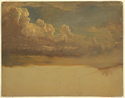 Dessin, étude de nuages, mars 1871 - Frederic Edwin Church