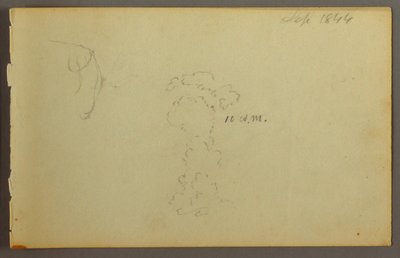 Dessin, Étude de nuages, 1844 - Frederic Edwin Church