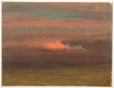 Dessin, Étude de nuages au coucher du soleil, 1860-70 - Frederic Edwin Church