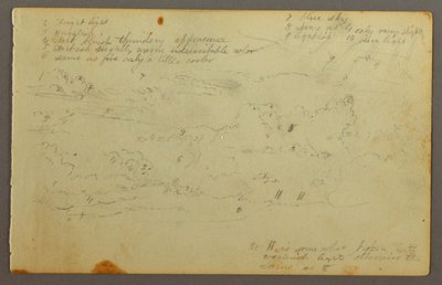 Dessin, étude de nuages, peut-être 1844 - Frederic Edwin Church