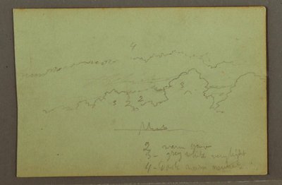 Dessin, étude de nuages, peut-être 1856 - Frederic Edwin Church