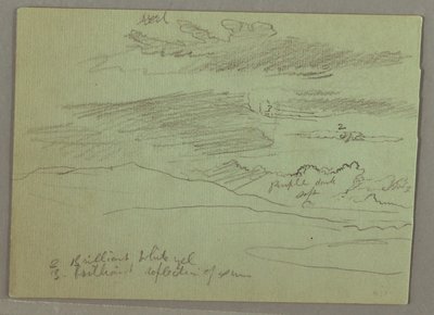 Dessin, Ciel nuageux, 1871 - Frederic Edwin Church