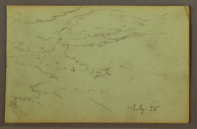 Dessin, ciel nuageux, juillet 1856 - Frederic Edwin Church