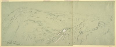 Dessin, Vue lointaine de Damas, Syrie, 1868 - Frederic Edwin Church