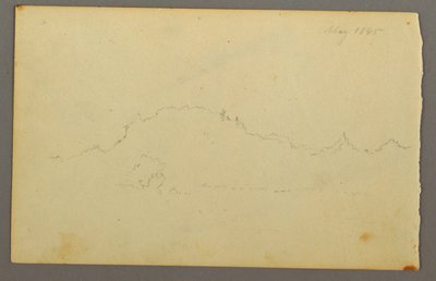 Dessin, Bordure de bois, 1844 - Frederic Edwin Church