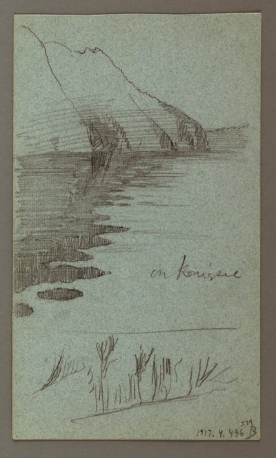 Dessin, chutes, peut-être 1868 - Frederic Edwin Church