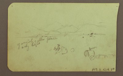 Dessin, figures, verso : figure, paysage, 1883 - Frederic Edwin Church