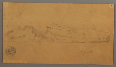 Dessin, iceberg flottant, 16 juillet 1859 - Frederic Edwin Church