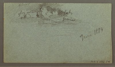 Dessin, Iceberg flottant, peut-être juin 1874 - Frederic Edwin Church