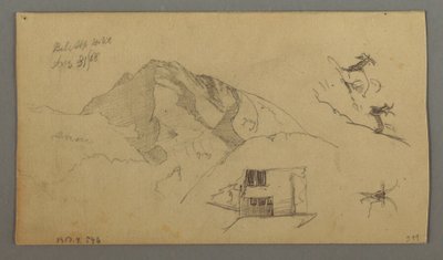 Dessin, Glacier, 21 août 1868 - Frederic Edwin Church