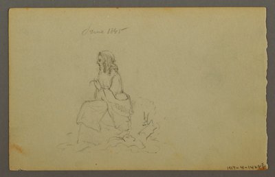 Dessin, Graminées, 1844 - Frederic Edwin Church