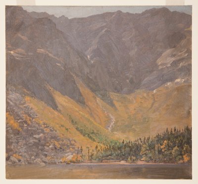 Dessin, Grand Bassin, Mont Katahdin, Maine, avant 1878 - Frederic Edwin Church
