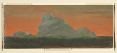 Dessin, Iceberg dans le ciel du soir, juin 1859 - Frederic Edwin Church