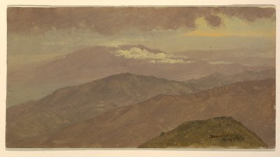 Dessin, paysage, août 1865 - Frederic Edwin Church