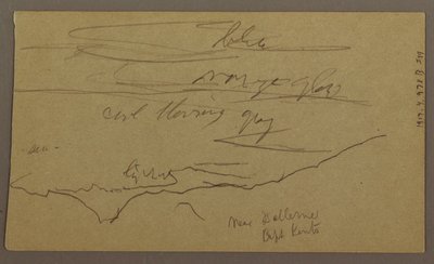 Dessin, paysage, mai-août 1865 - Frederic Edwin Church