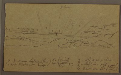 Dessin, paysage, mai-août 1865 - Frederic Edwin Church