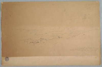 Dessin, paysage près de Melgar, Colombie, juillet 1853 - Frederic Edwin Church
