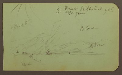 Dessin, paysage ; verso : paysage de montagne, 1883 - Frederic Edwin Church