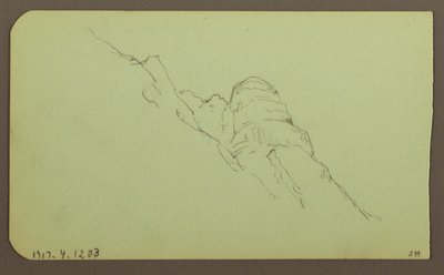 Dessin, paysage ; verso : paysage de montagne, 1883 - Frederic Edwin Church