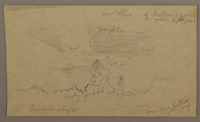 Dessin, paysage ; verso : ciel, août 1865 - Frederic Edwin Church