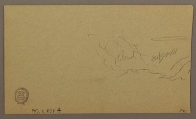 Dessin, paysage ; verso : ciel, août 1865 - Frederic Edwin Church