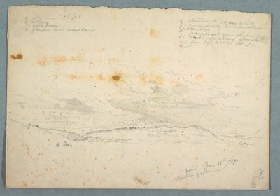 Dessin, Paysage dans la vallée de l