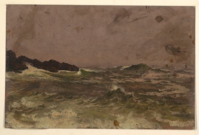 Dessin, côte du Maine, 1845-50 - Frederic Edwin Church