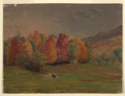 Dessin, côte du Maine ou du Canada, vers 1845 - Frederic Edwin Church