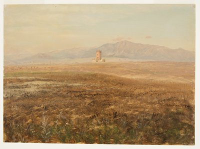 Dessin, paysage mexicain, avril 1869 - Frederic Edwin Church