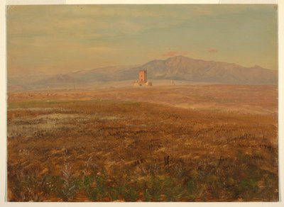 Dessin, paysage mexicain, avril 1869 - Frederic Edwin Church