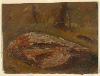 Dessin, Mossy Rock, août 1845 - Frederic Edwin Church