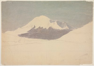 Dessin, mont Chimborazo, Équateur, juillet 1857 - Frederic Edwin Church