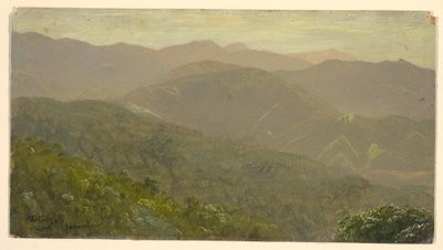 Dessin, paysage de montagne, août 1865 - Frederic Edwin Church