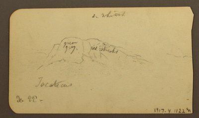 Dessin, paysages de montagne ; verso : flanc de montagne, Tocatecas, 22 décembre 1884 - Frederic Edwin Church